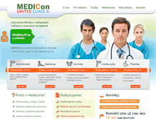 Tablet Screenshot of medicon.sk